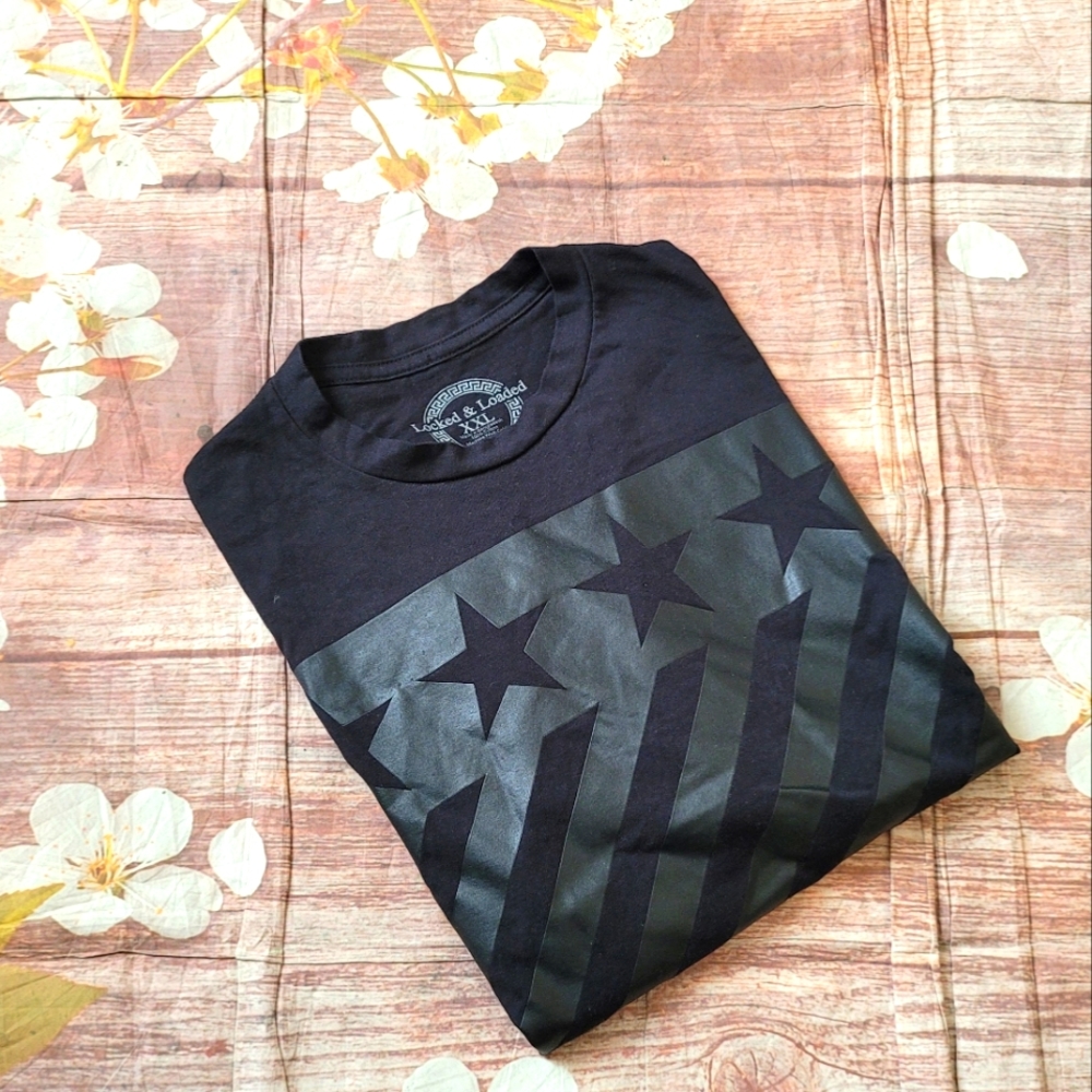 ⭐️ locked & Loaded black tee